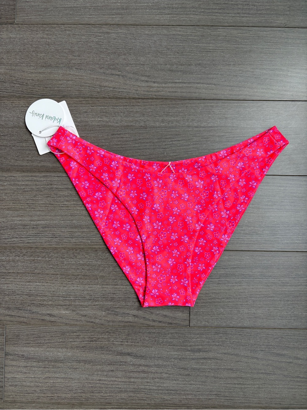 Kulani Kinis Pink Floral Bikini Bottom (size S)